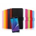 Samsung Galaxy Note 4 - Genuine Leather Flip Stand Protective Phone Cover Case Wallet - Blue